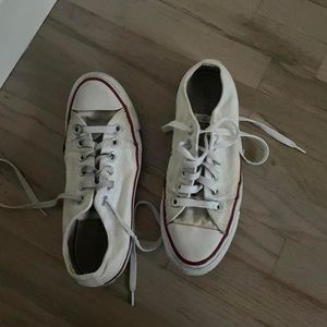 white low top converse